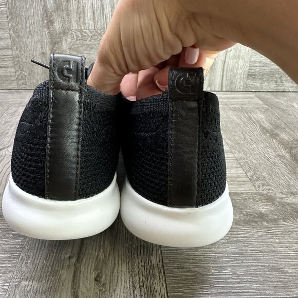 Cole Haan 2.ZeroGrand Women's size 9 Stitchlite Wingtip Oxford Black White Shoes - Picture 6 of 8